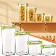 thumbnail image 4 of Isvgxsz Clearance Pantry Organizers and Storage, Airtight Food Storage Containers with Lids, Measuring Spoons and Labels, Clear Plastic Containers for Kitchen Pantry Organization, 4 of 4