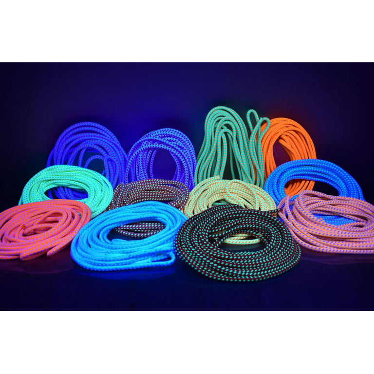 Blacklight Reactive BiColor GloLine Luminescent Rope Party Supply