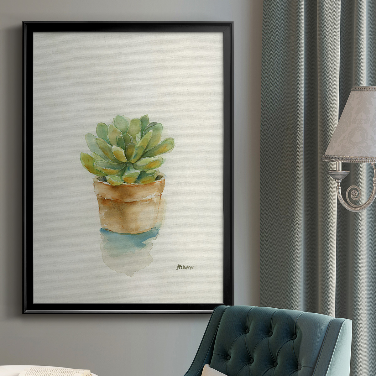 Succulent II Premium Framed Print - Ready to Hang