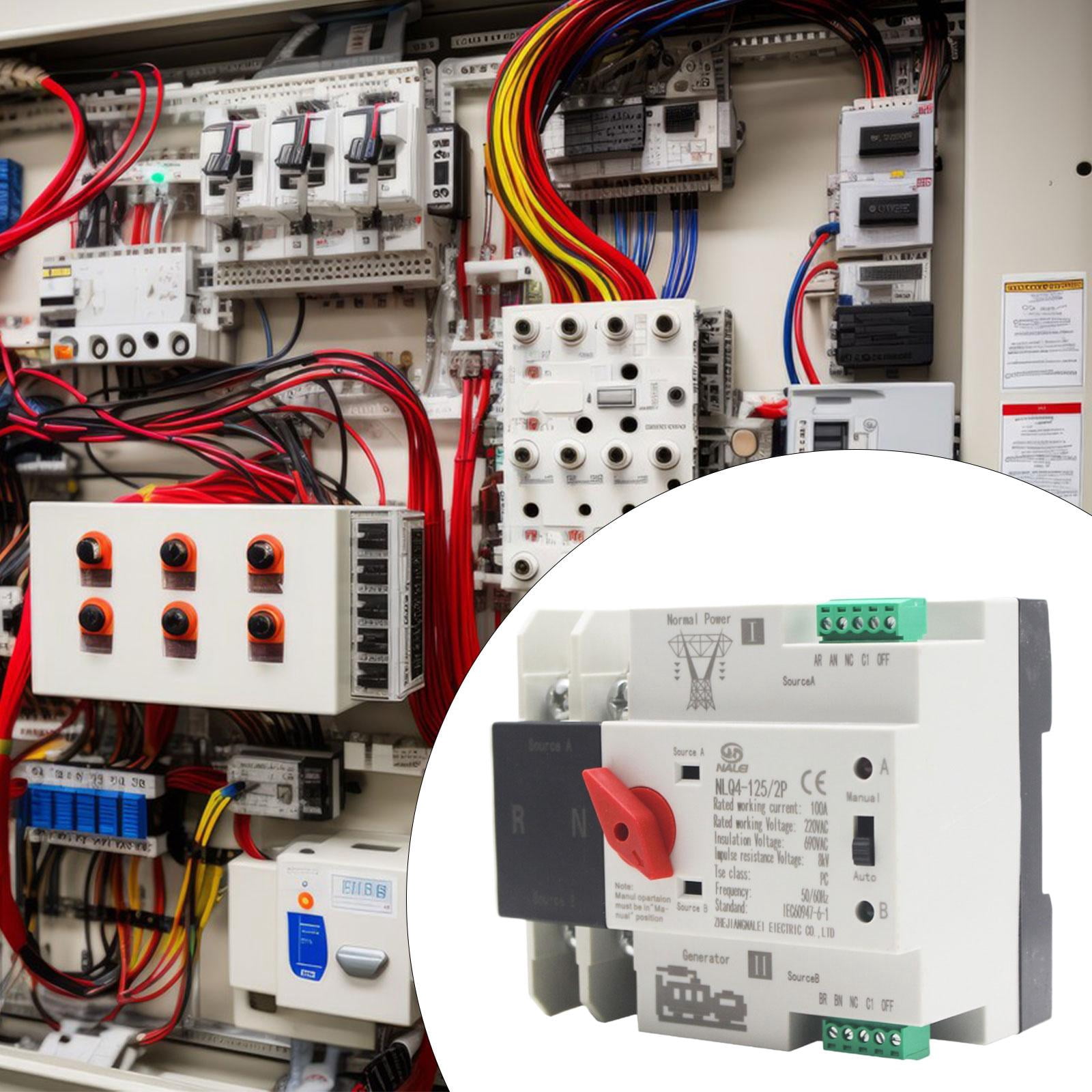 AMLESO Double Power Automatic Transfer Switch 100A Reliable High Performance High Security Easy to Install Professional Fast Switching 100A 2P