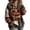 Orange, variant on Meltox Womens Hooded Sweatshirt with Pocket Lightweight Fleece Pullover Long Sleeve Relaxed Fit Patchwork Graphic Hoodie Top Black L