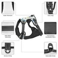 thumbnail image 4 of No Pull Dog Harness For Small Dogs Easy Walk Dog Vest Adjustable Collars Harnesses & Leashes Set Breathable Oxford Outdoor Walking Safety Reflective Strip Floral Pattern White Background, 4 of 9