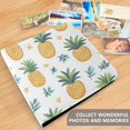 thumbnail image 4 of FORMRS 3 Ring Photo Album 4"x6" Self Adhesive Large Capacity PU Leather Cover, Pineapple, 4 of 8
