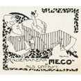 thumbnail image 2 of Reijer Stolk 14x12 Gold Ornate Wood Frame and Double Matted Museum Art Print Titled - Design for Advertising for `Rademaker's Meco" (1906), 2 of 4