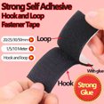 thumbnail image 2 of Reusable Touch Fastener with Glue Magic Nylon Sticker Strips Self-Adhesive Hook and Loop Fastener Tape for DIY Craft Accessories white 50mm Width 25 meter, 2 of 6