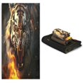 thumbnail image 7 of Flame Fierce Tiger 3-Piece Towel Set,Soft Absorbent Quick Dry Bath Towels Sets,1 Bath Towel,1 Hand Towel,1 Washcloth,for Bathing Home Hotel Gym Spa Wash cloth, 7 of 7