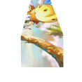 thumbnail image 2 of BSDHOME Tapis de Table en Lin de Coton de Vache de Dessin Animé 14x72 Pouces, 2 of 4