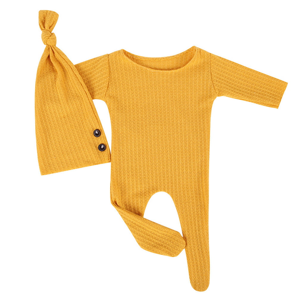 2pcs baby newborn girls bodysuit & hat set outfits photo props baby shower gift 