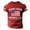 Red, variant on CIENVNSTG Mens 4th of July 250th Anniversary Crew Neck T Shirt Sleeve Flag Print with U.S.A.Graphic 1776-2026 Patriotic Short Sleeve Casual Fit for Independence Day Celebrations Gray 4XL