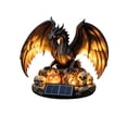 thumbnail image 2 of Solar Garden Light, Halloween Mythical Resin Outdoor Stake Lamp, Glowing Dragon Skull Cobra Decor for Yard Patio Lawn and Pathway (Wings Spreading), 2 of 6
