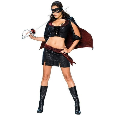Lady Zorro Sassy Outfit size M Womens Costume Licensed Secret Wishes