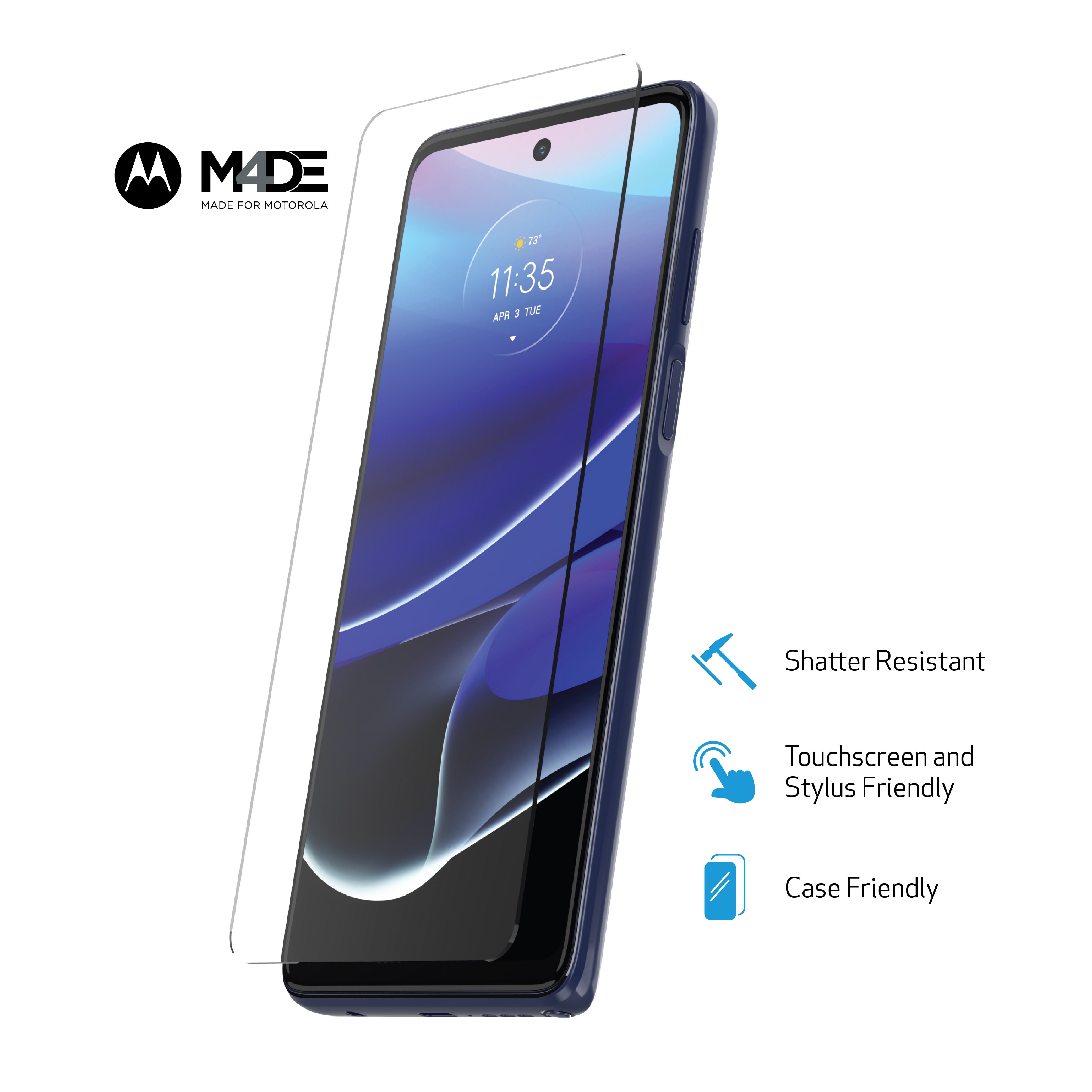 DuraGlass Tempered Glass Screen Protector for Moto G Stylus 5G (2022)