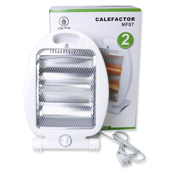 CM-TOP Calefactor Eléctrico para hogar Calentador portátil 800W Calefacción rápida Calefacción Sistema silencioso Para Uso En Interiores Y Exteriores Eléctrico portátil de cerámica 38 * 26 * 15