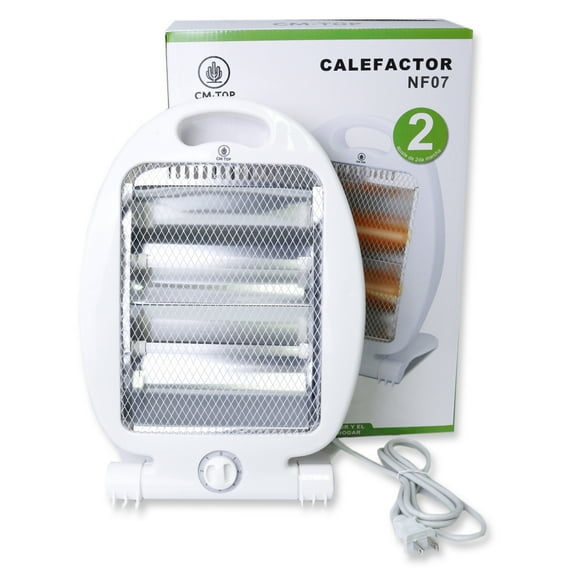 CM-TOP Calefactor Eléctrico para hogar Calentador portátil 800W Calefacción rápida Calefacción Sistema silencioso Para Uso En Interiores Y Exteriores Eléctrico portátil de cerámica 38 * 26 * 15