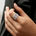 thumbnail image 2 of Ross-Simons Italian Sterling Silver Wide Braided Ring, Women's, Adult, 2 of 7