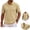Khaki, variant on Clossjun Mens Golf Polo Shirts Quick Dry Lightweight Performance T Shirt Casual Daily Wear Summer Blouses For Work Business Back To School Army Green S