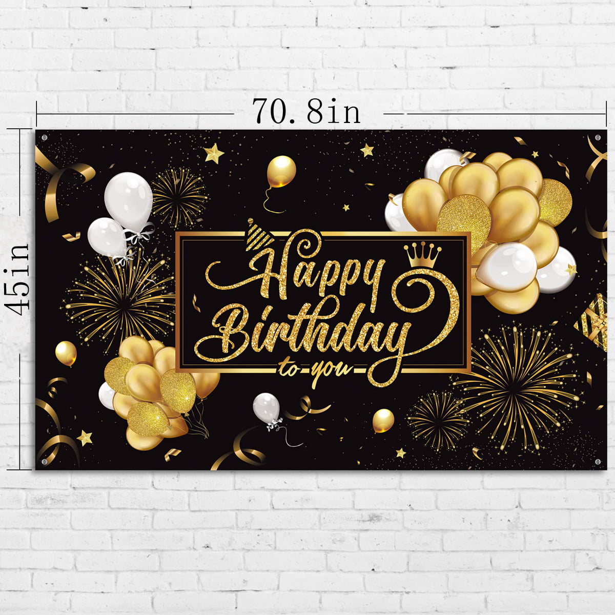 LARGE BIRTHDAY FOOTBALL POSTER BANNER PERSONALISED ANY COLOUR TEXT AGE ETC 