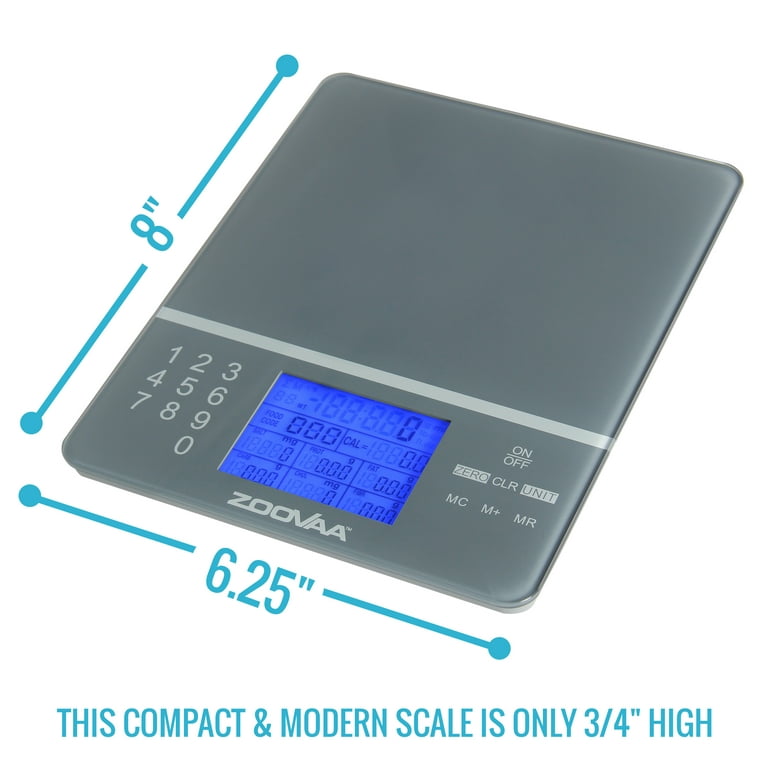 Wallis Companies - Digital Kitchen Scale with Portions Nutritional Facts  Display