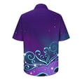 thumbnail image 5 of Xixinqiwan Mens Mardi Gras Clothing,Mens Short Sleeve Carnival V Neck Casual Tshirts New Orleans Parade Custume Tops, 5 of 6