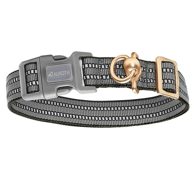 Collar de perro para perros medianos grandes, collar de perro reflectante, collar de perro ajustable de nailon suave