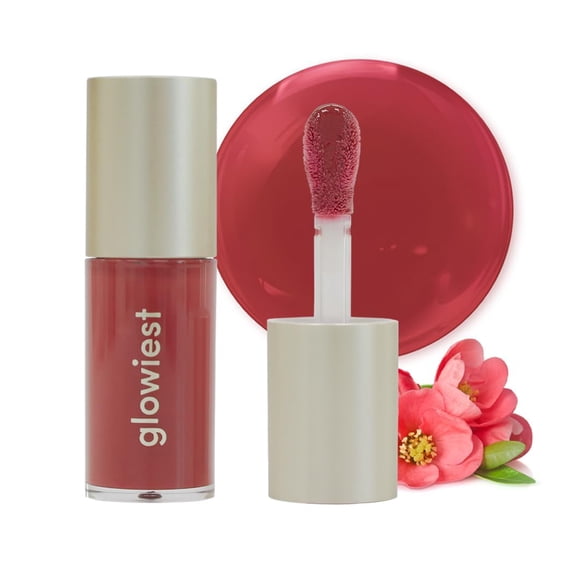 el aceite labial teñido Dream Glow más brillante; Fórmula 3 en 1: Brillo de labios con acabado de alto brillo No pegajoso Larga duración | Aceite labial teñido y voluminoso coreano - 0.19 oz. onz. 5,7