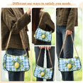 thumbnail image 4 of FORMRS Womens Shoulder Bag with Chain Strap Clutch Purse Cute Tote Handbag, Cartoon Plaid Lemon, 4 of 7