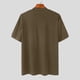 thumbnail image 5 of Playeras Elvqul Hombre Marrón Casual Manga Corta Liso Cuello Redondo, 5 of 9