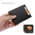 thumbnail image 4 of HAWEE Bifold Wallet RFID Blocking with Money Clip for Men Zippered Coin Pocket Genuine Leather, Black, 4 of 7