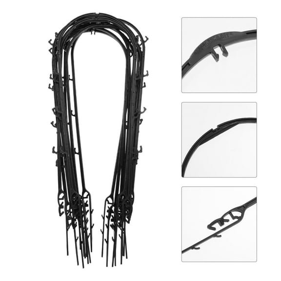 TEHAUX Potted Plants Arch Rack Green 10Pcs 17.3X5.9In