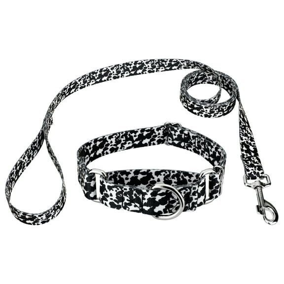 Country Brook Petz® Dairy Cow Martingale Dog Collar and Leash, Extra Small