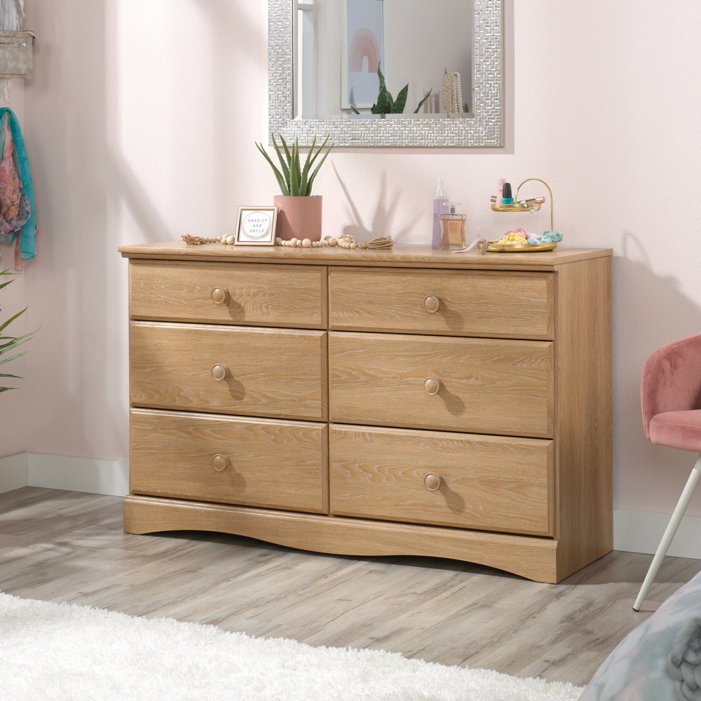 Sauder Storybook 6Drawer Dresser, Dover Oak