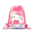 thumbnail image 4 of Hello Kitty dibujos animados no tejido niños niñas fiesta de cumpleaños regalo bolsa de compras mochila con cordón suministros para fiesta de Navidad de Año Nuevo, 4 of 5