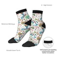 thumbnail image 6 of Fuzoiu Fairy Flower Print Adult Socks, Crew Moisture-wicking Socks, Unisex Cushion Crew Socks,Casual Sports Ankle Socks, 6 of 7