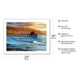 thumbnail image 2 of Malibu Pier California - Surfer at Sunset - From an Original Color Painting by Wade Koniakowsky - Bamboo Fine Art 290gsm Paper Print (Unframed) 18x24in, 2 of 4