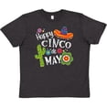 thumbnail image 3 of Inktastic Happy Cinco De Mayo- Sombrero, Cactus, Flowers Youth T-Shirt, 3 of 5