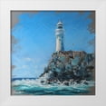 thumbnail image 1 of Yukish, Marina 12x12 White Modern Wood Framed Museum Art Print Titled - Lighhouse II, 1 of 4