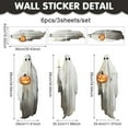 thumbnail image 3 of ‌Halloween Window Clings - 3PCS Reusable Ghost Stickers for Windows,Walls,Glass,Mirrors | Spooky PVC Decals,Indoor Outdoor Party Decor, 3 of 6