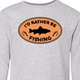 thumbnail image 4 of Inktastic I'd Rather Be Fishing Long Sleeve Youth T-Shirt, 4 of 5