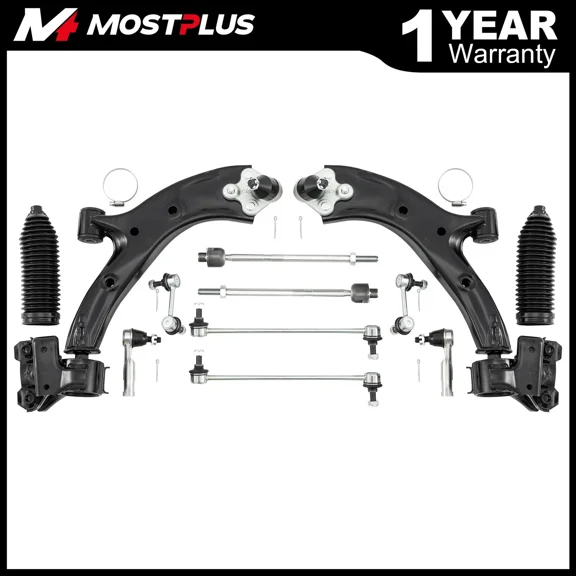 MOSTPLUS Set Front Lower Control Arms w/ Ball Joint for 2007-2011 HONDA CR-V Japan Built