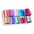 thumbnail image 3 of Maoww 1 Box Starry Sky Nail Foil Sticker Candy Color Nail Shimmer Transfer Sticker Manicure Decorations Holographic Nail Paper Decals, 3 of 9