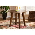 thumbnail image 5 of Ela Modern and Contemporary Walnut Brown Finished 35-Inch-Wide Round Wood Dining Table, 5 of 5
