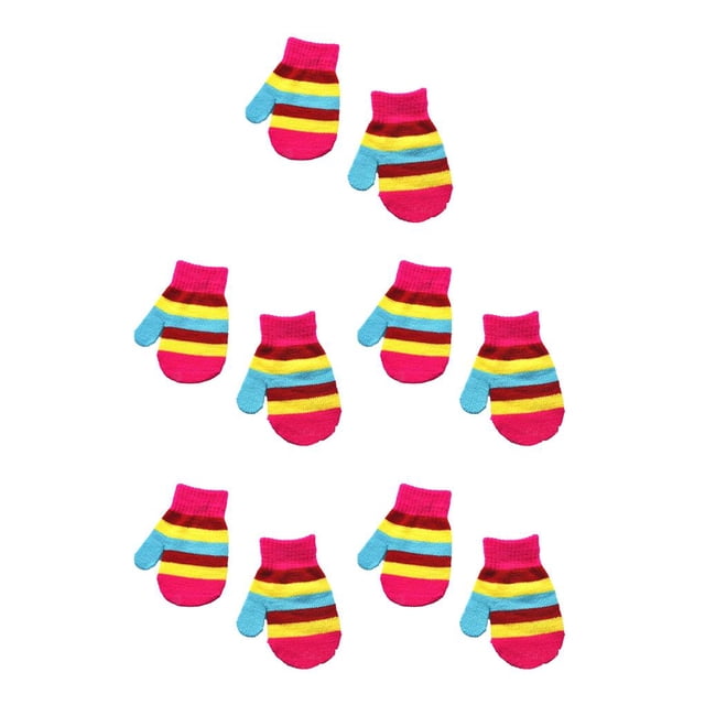 Qarigey 1 par de manoplas para niños, manoplas cómodas y coloridas para niños pequeños, funda para calentar las manos, manoplas para niños al aire Type2 NO2 Qarigey CBP385405