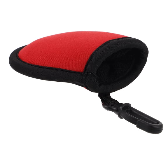 LABSERRON Neoprene Golf Ball Holder with Hook Durable Waterproof Red Protector for Outdoor Storage Use