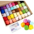 thumbnail image 2 of Chok 36 Colors Wool Roving Needle Felting Kit, Starter Felt Tools & Instruction & Foam Mat for Adults Beginners DIY Craft Felted Animal Plants Gift, 2 of 5