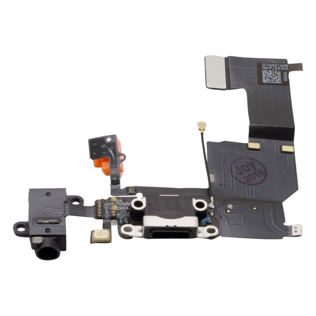 Esource Parts Headphone Audio Jack Dock Connector Charger Flex Cable Compatible Apple iPhone 5C