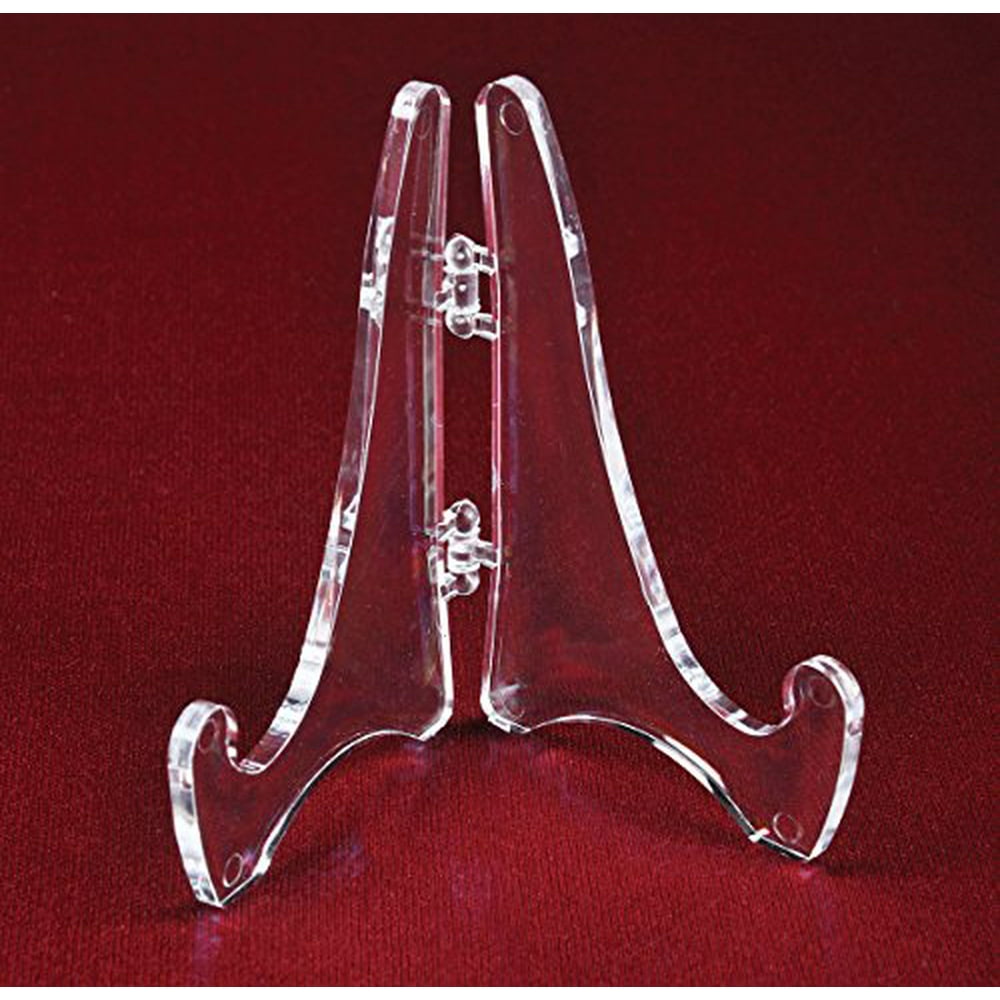 Small hinged acrylic display easel Folding Mini Easel Quantity of