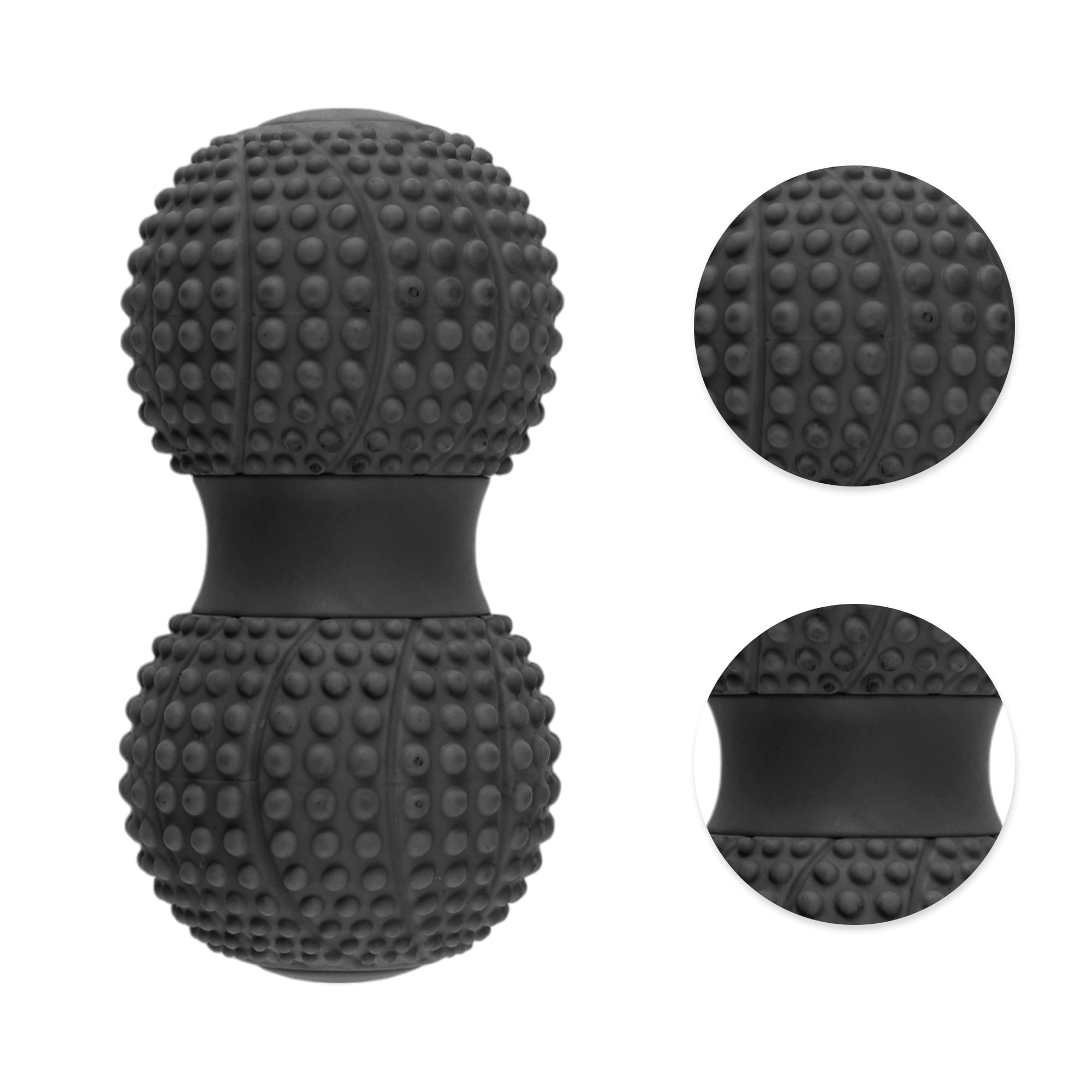Unique Bargains Peanut Fascia Ball Massager 5.12"x2.56" 1 Pc Black