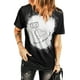 thumbnail image 3 of ABPHQTO Camiseta blanqueada Black Love is all you need para mujer, 3 of 5