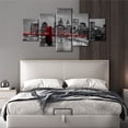 thumbnail image 2 of TISHIRON 5PCS Framed Canvas Wall Art Set,60"x32" New York City Brooklyn Bridge Canvas Art Decor, 2 of 7