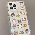 thumbnail image 2 of Sanrio Hello Kitty Cinnamoroll Phone Case For iPhone 15 14 13 12 11 Pro Max Mini X XR XS 7 8Plus Soft Silicone Transparent Cover RJ, 2 of 5